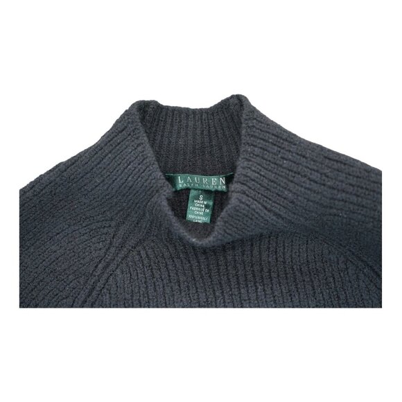Lauren Ralph Lauren Sweater Womens Small Black Wool Pullover Long Sleeve - Picture 3 of 3